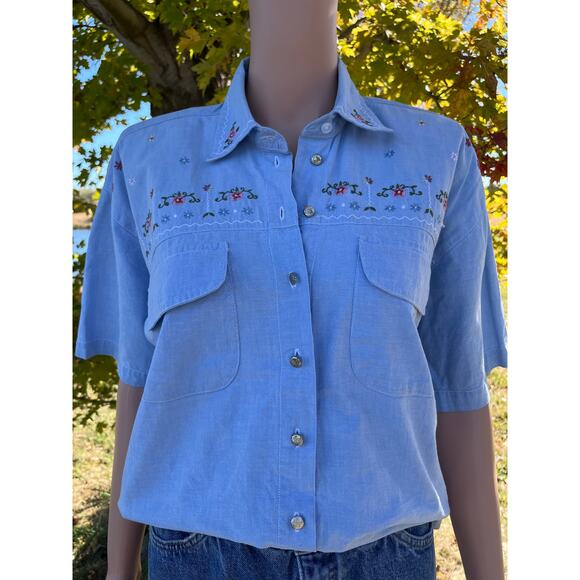 Vintage Embroidered Cottagecore Shirt - Picture 5 of 8